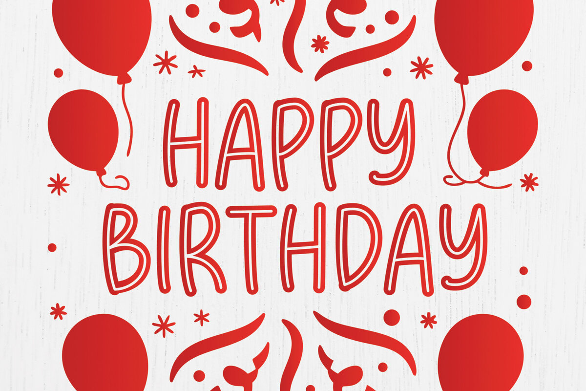 Σετ των 2 Intra απο ξύλο plywood 3mm-4mm πάχος - Cricut Happy Birthday Card  Design Δίασταση 20x20 cm INTRAFABR-121407710