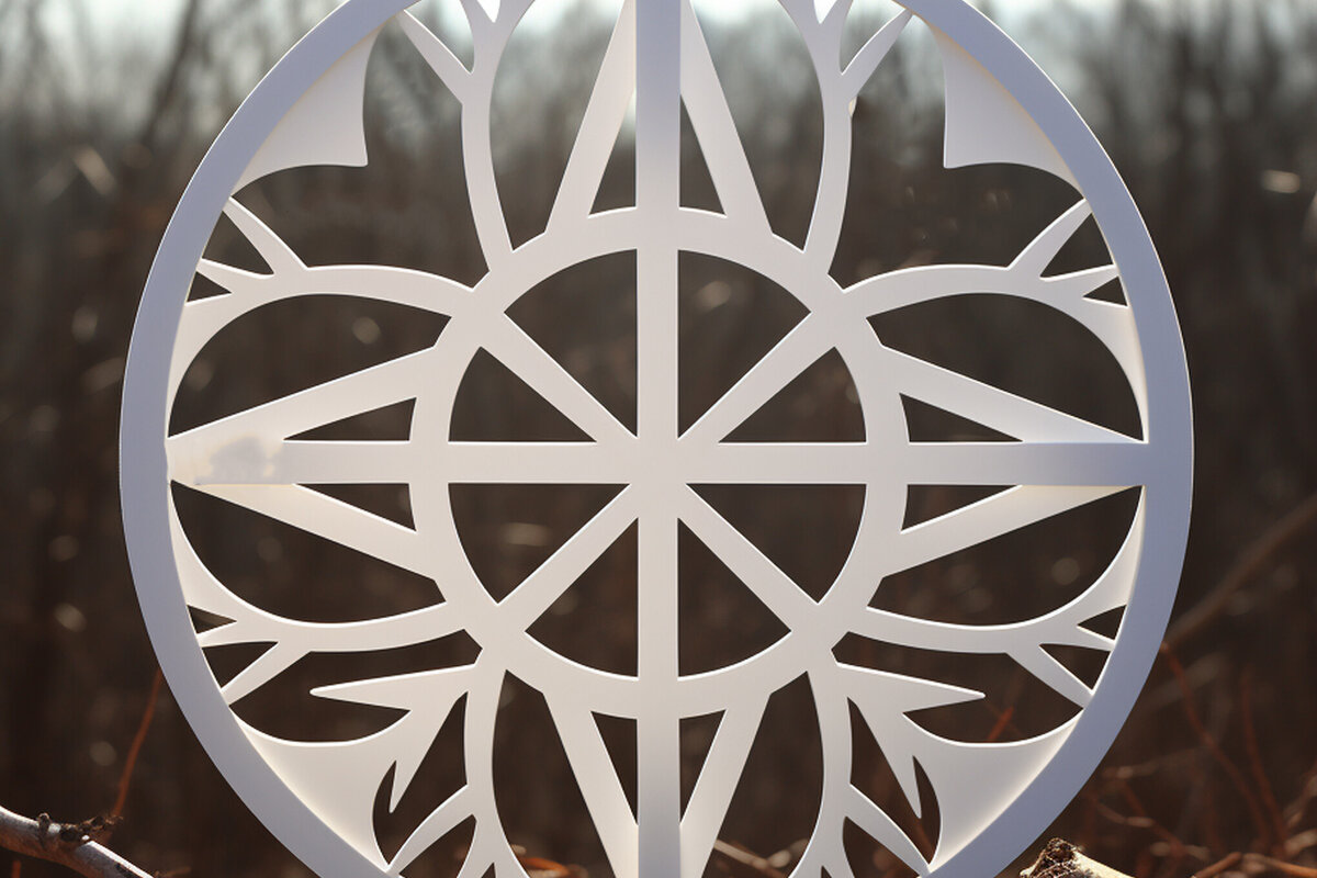 Σετ των 2 Intra απο ξύλο plywood 3mm-4mm πάχος - Cricut Πινακίδα ειρήνης με   Δίασταση 20x20 cm INTRAFABR-90987796