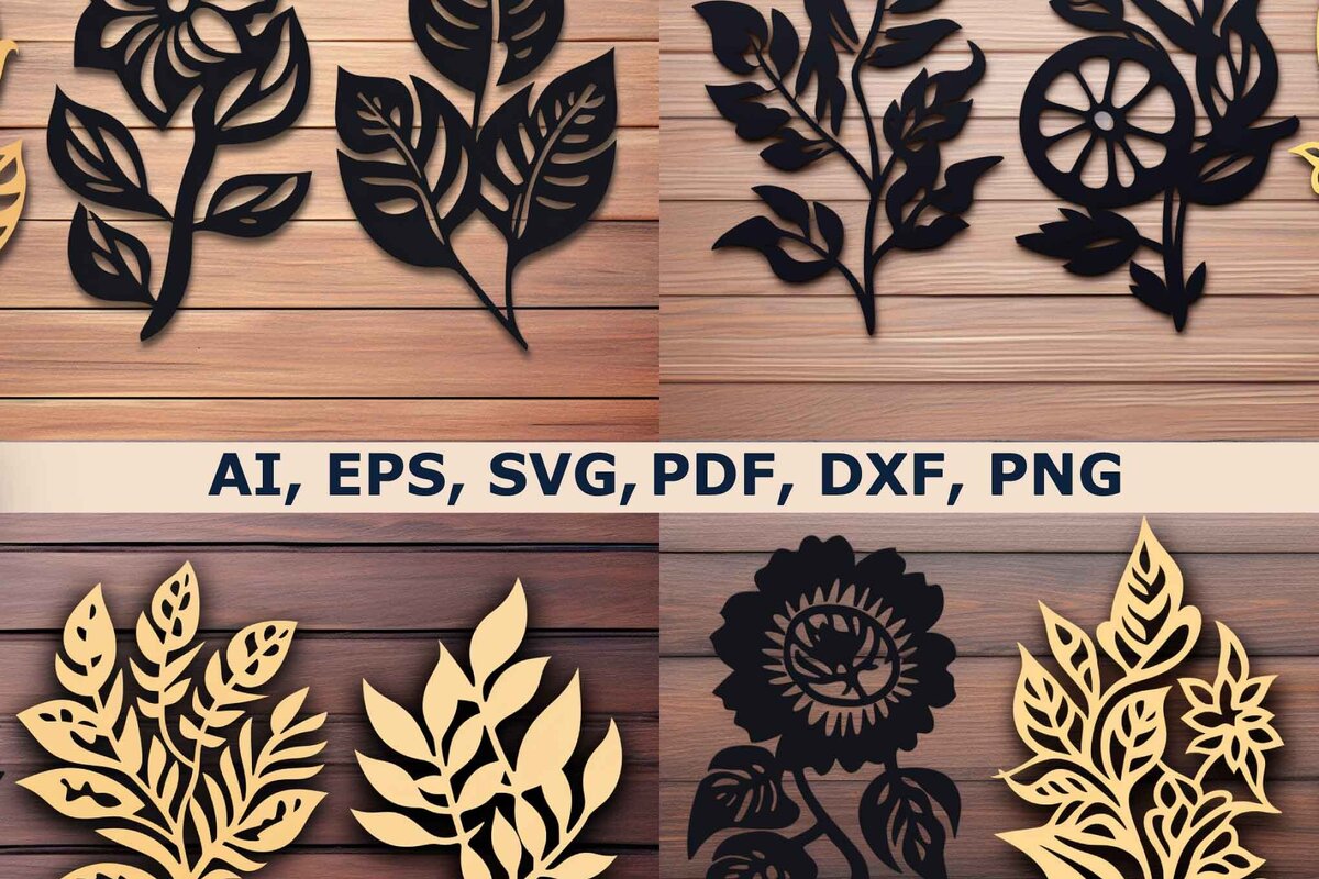 Intra απο ξύλο plywood 3mm-4mm πάχος - Πακέτο  Cricut Leaf Cut Laser Δίασταση 40x50 cm INTRAFABR-79111903