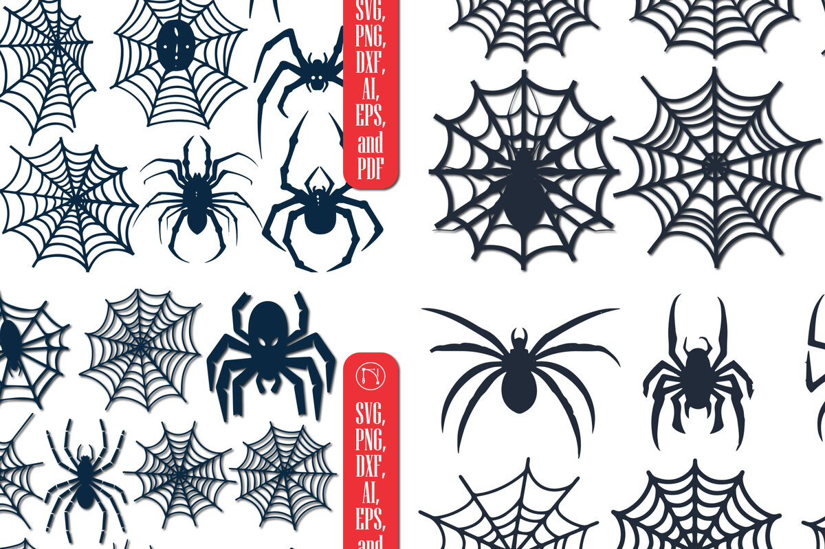 Σετ των 2 Intra απο ξύλο plywood 3mm-4mm πάχος - Πακέτο Cricut Spiderweb  Δίασταση 15x15 cm INTRAFABR-102643665