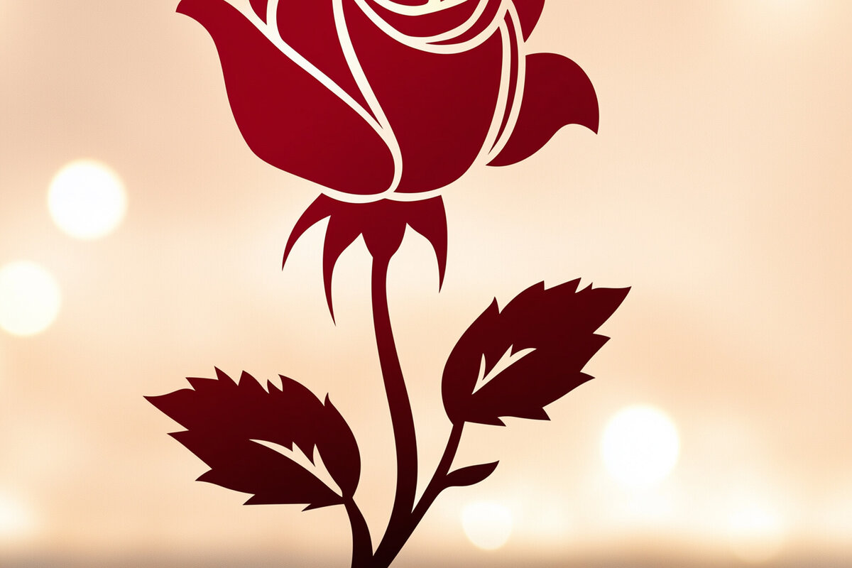 Σετ των 3 Intra απο ξύλο plywood 3mm-4mm πάχος - Cricut Valentine Rose  Cut  Δίασταση 4x4 cm INTRAFABR-112864471