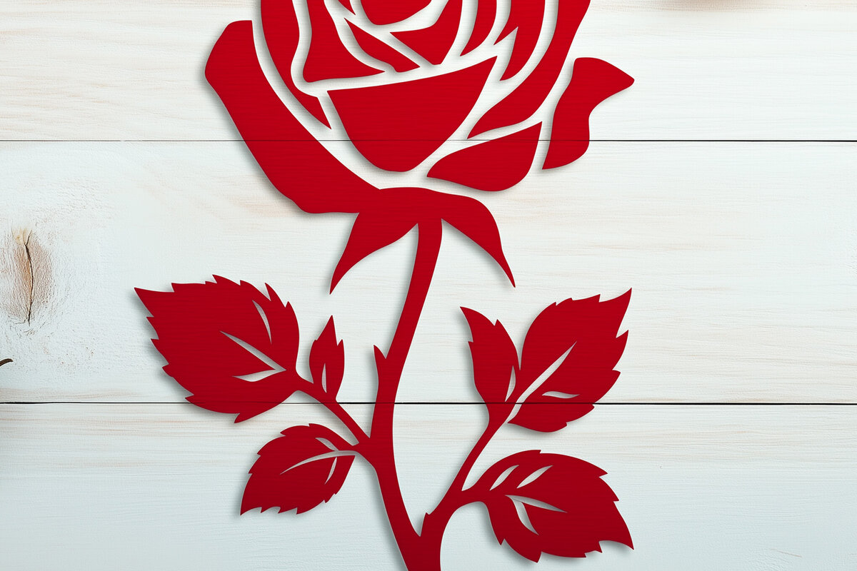 Σετ των 3 Intra απο ξύλο plywood 3mm-4mm πάχος - Cricut Valentine Rose  Cut  Δίασταση 4x4 cm INTRAFABR-112877583