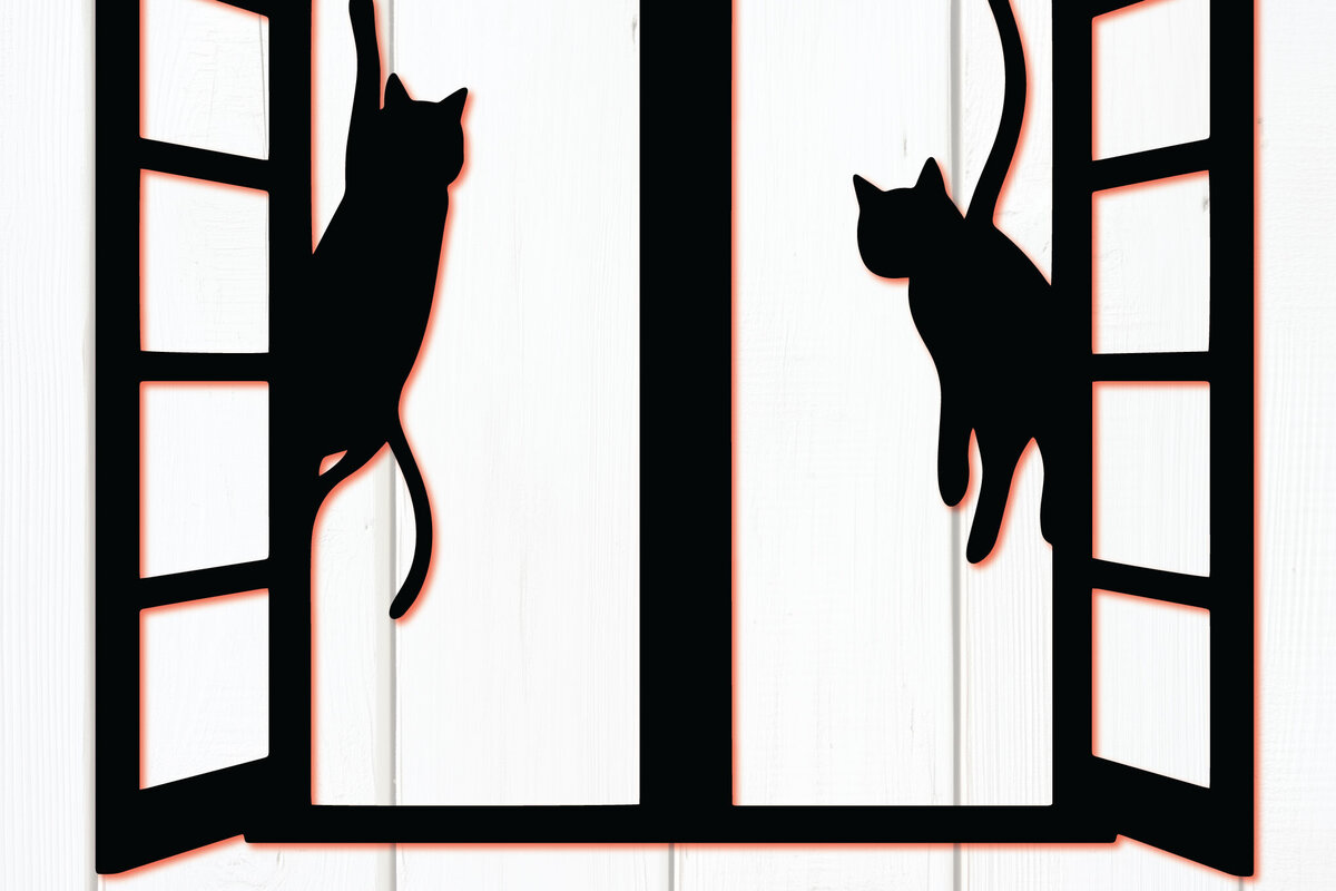 Σετ των 3 Intra απο ξύλο plywood 3mm-4mm πάχος - Παράθυρο Cricut με Cat  Δίασταση 4x4 cm INTRAFABR-104061421