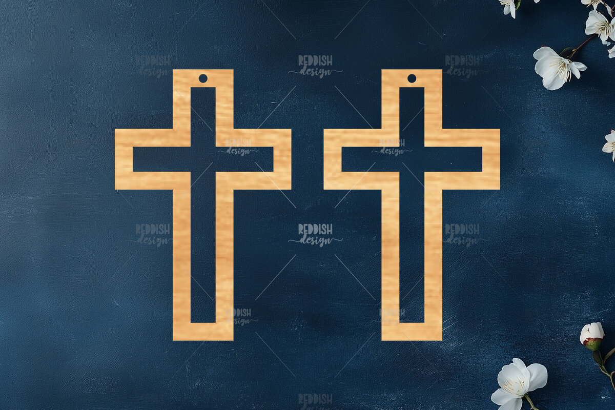 Σετ των 3 Intra απο ξύλο plywood 3mm-4mm πάχος - Σταυρωτά σκουλαρίκια Laser Cut  Δίασταση 3x3 cm INTRAFABR-118942570