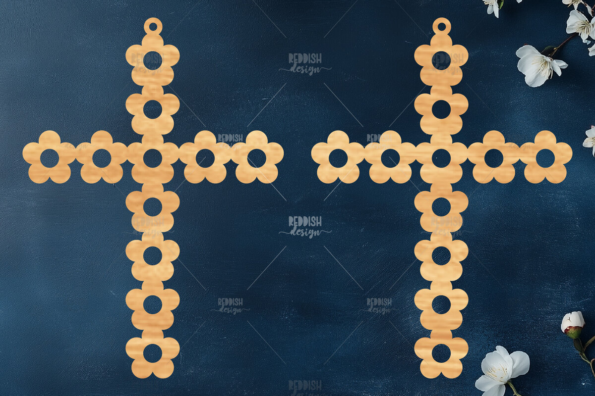 Σετ των 3 Intra απο ξύλο plywood 3mm-4mm πάχος - Σταυρωτά σκουλαρίκια Laser Cut  Δίασταση 3x3 cm INTRAFABR-118942638