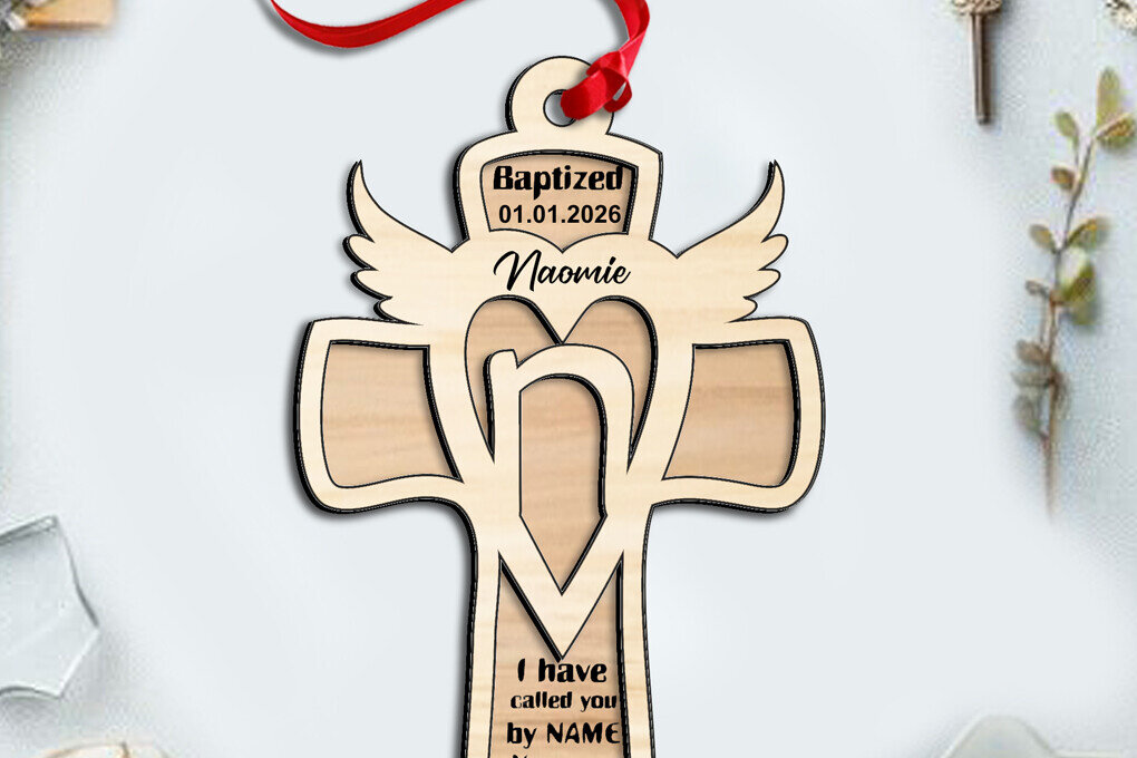 Σετ των 2 Intra απο ξύλο plywood 3mm-4mm πάχος - Διακοσμητικό δώρο Cross Laser  Letter N Δίασταση 15x15 cm INTRAFABR-116626836