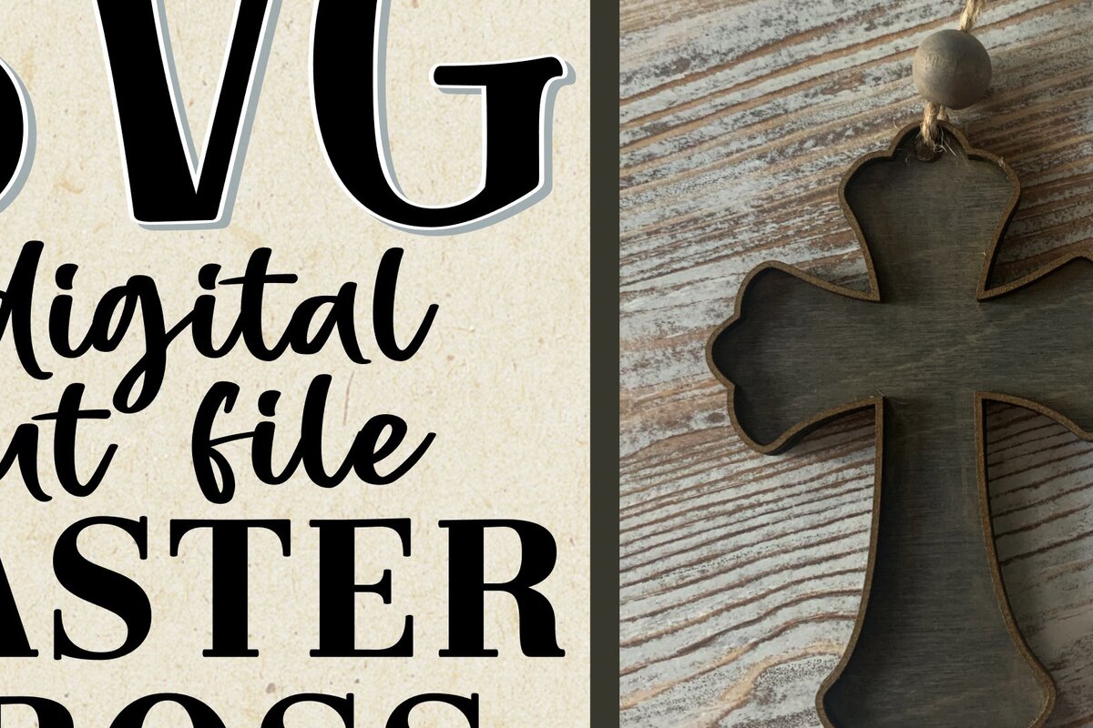 Intra απο ξύλο plywood 3mm-4mm πάχος - Σταυρός  Πασχαλινό καλάθι Κρεμάστρα  Cut Δίασταση 30x20 cm INTRAFABR-57043443