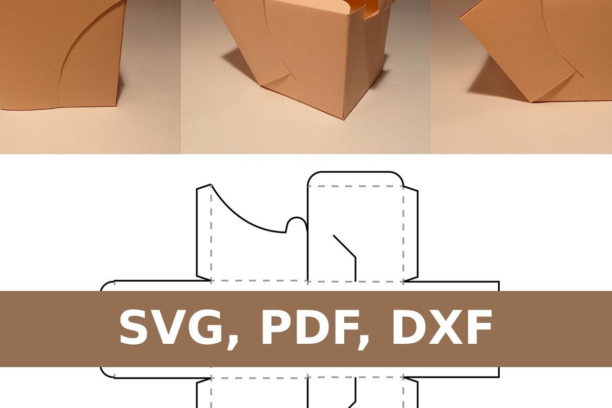 Σετ των 2 Intra απο ξύλο plywood 3mm-4mm πάχος - Κουτί κύβου Δίασταση 20x20 cm INTRAFABR-33737305