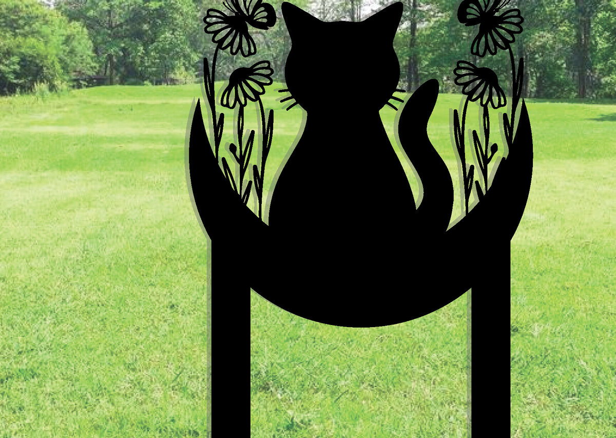 Intra απο ξύλο plywood 3mm-4mm πάχος - Προσαρμοσμένη μεταλλική πινακίδα Cat Garden με πασσάλους Δίασταση 3600x3600 cm INTRAFABR-106077490