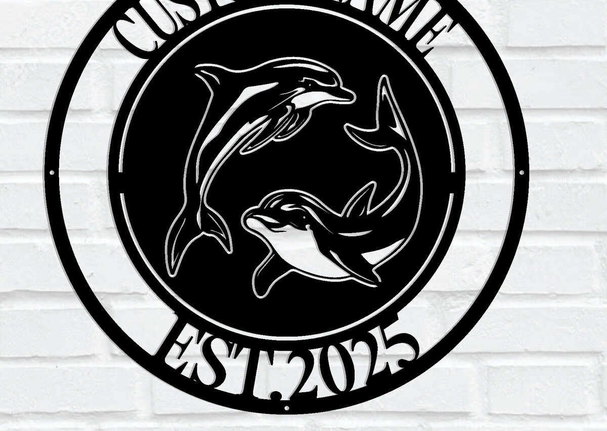 Intra απο ξύλο plywood 3mm-4mm πάχος - Προσαρμοσμένη μεταλλική πινακίδα Dolphin Δίασταση 3600x3600 cm INTRAFABR-114245161