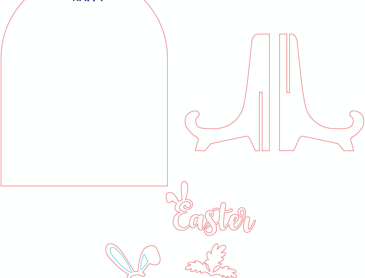 Σετ των 2 Intra απο ξύλο plywood 3mm-4mm πάχος - Προσαρμοσμένο πρώτο πασχαλινό σημάδι μωρού Δίασταση 20x20 cm INTRAFABR-116763400