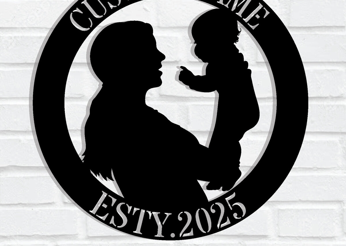 Intra απο ξύλο plywood 3mm-4mm πάχος - Προσαρμοσμένο μεταλλικό σημάδι τοίχου για την Ημέρα της Μητέρας Δίασταση 3600x3600 cm INTRAFABR-116289744