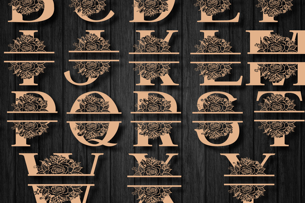 Intra απο ξύλο plywood 3mm-4mm πάχος - Προσαρμοσμένο Μονόγραμμα Αλφαβήτου Διαίρεσης Ονόματος1018 Δίασταση 30x20 cm INTRAFABR-90955860