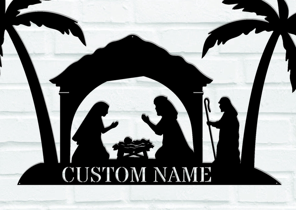 Intra απο ξύλο plywood 3mm-4mm πάχος - Προσαρμοσμένο μεταλλικό σήμα της Γέννησης Δίασταση 3600x3600 cm INTRAFABR-111531176