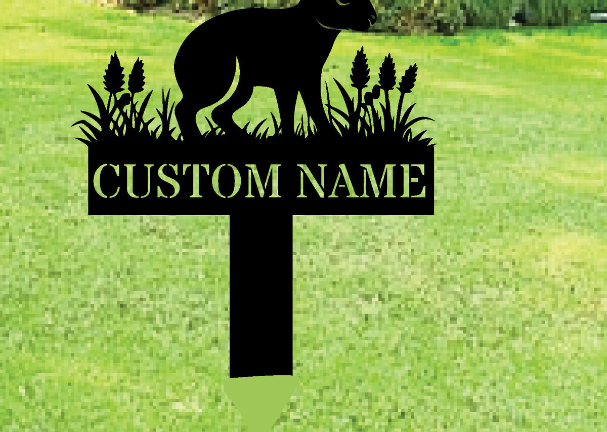 Intra απο ξύλο plywood 3mm-4mm πάχος - Custom Rabbit Metal Garden Stake Metal S Δίασταση 3600x3600 cm INTRAFABR-114413696