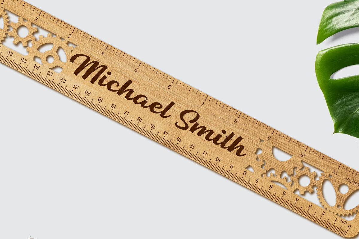 Σετ των 3 Intra απο ξύλο plywood 3mm-4mm πάχος - Προσαρμοσμένο  αποκοπής ενός στρώματος χάρακα Δίασταση 5x1 cm INTRAFABR-100578672