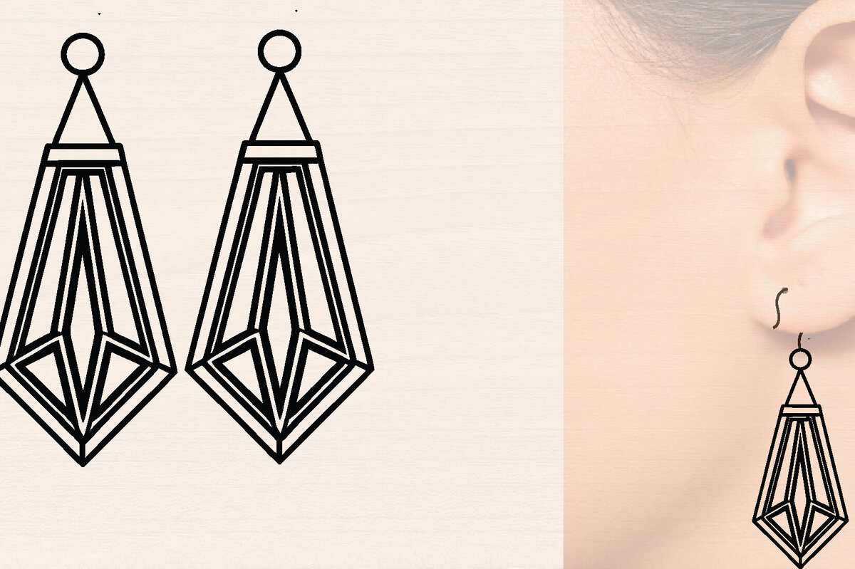 Σετ των 3 Intra απο ξύλο plywood 3mm-4mm πάχος - Προσαρμοσμένα Ξύλινα Σκουλαρίκια Laser Cut  Δίασταση 3x3 cm INTRAFABR-116361996