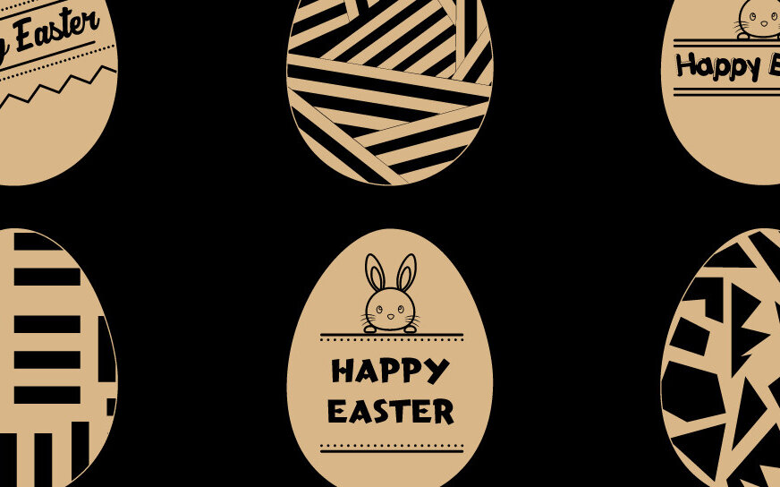 Σετ των 3 Intra απο ξύλο plywood 3mm-4mm πάχος - Κόψιμο υ/Λέιζερ Κόψιμο Πασχαλινό Αυγό  Bundle Δίασταση 15x15 cm INTRAFABR-54939974