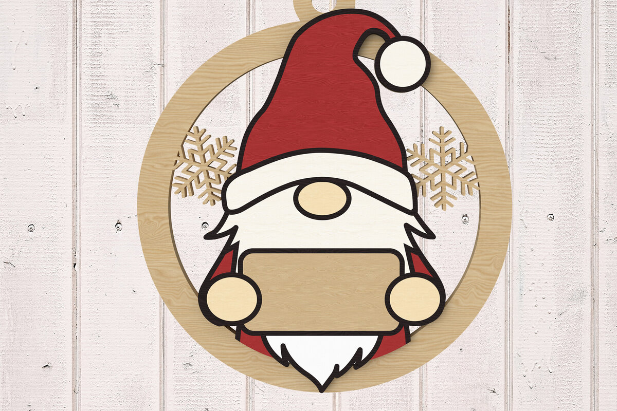 Σετ των 3 Intra απο ξύλο plywood 3mm-4mm πάχος - Χαριτωμένο στολίδι στολίδι με λέιζερ Δίασταση 6x6 cm INTRAFABR-109386558