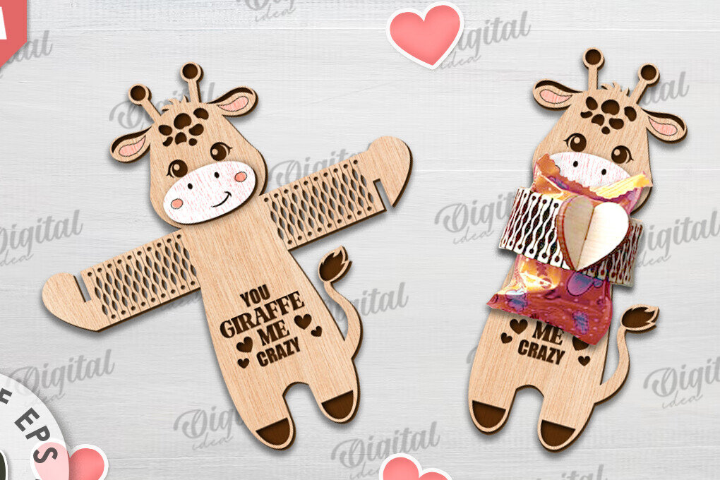 Intra απο ξύλο plywood 3mm-4mm πάχος - Cute Horse Candy Holder Cut Laser Δίασταση 30x20 cm INTRAFABR-115695425