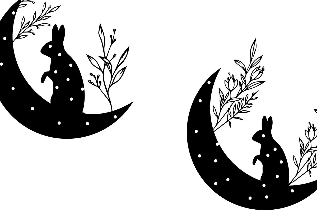 Intra απο ξύλο plywood 3mm-4mm πάχος - Cute Moon Κυριακή του Πάσχα  Δίασταση 30x20 cm INTRAFABR-26003499