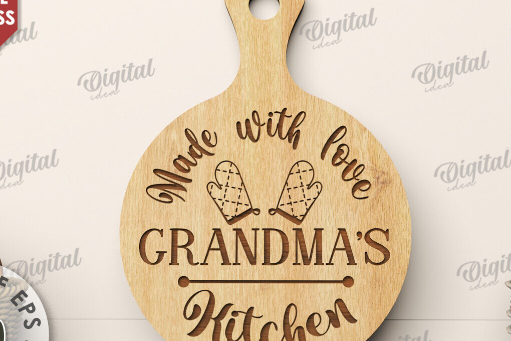 Intra απο ξύλο plywood 3mm-4mm πάχος - Πίνακας κοπής για το Grandma Laser Cut Δίασταση 40x50 cm INTRAFABR-111805177