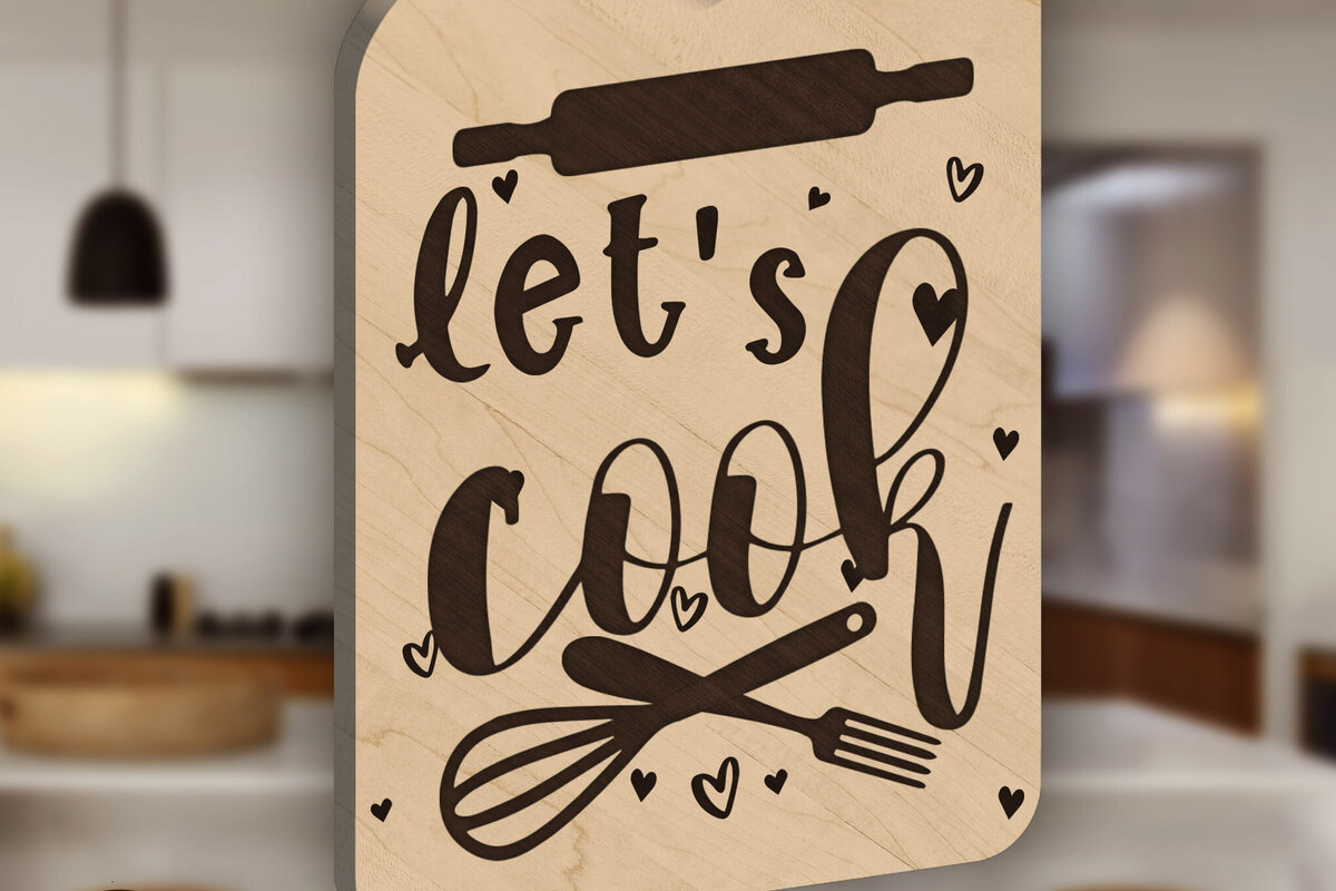 Σετ των 2 Intra απο ξύλο plywood 3mm-4mm πάχος - Διακόσμηση κουζίνας σανίδα κοπής Δίασταση 11x16 cm INTRAFABR-103339384