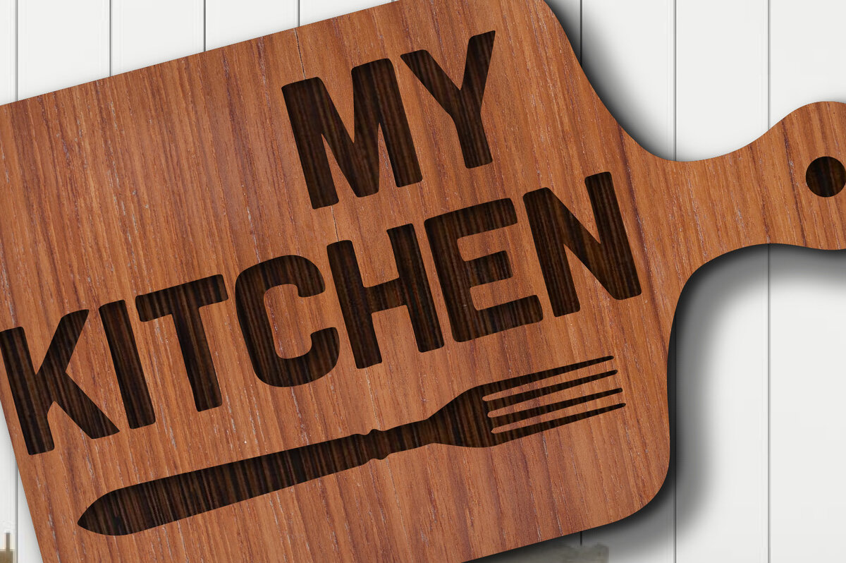 Intra απο ξύλο plywood 3mm-4mm πάχος - Πίνακας κοπής Κουζίνας Laser Cut Layered Δίασταση 40x50 cm INTRAFABR-27139352