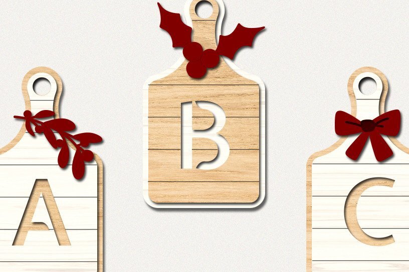 Intra απο ξύλο plywood 3mm-4mm πάχος - Πίνακας κοπής , Μονόγραμμα κοπής με λέιζερ Δίασταση 40x50 cm INTRAFABR-41882607