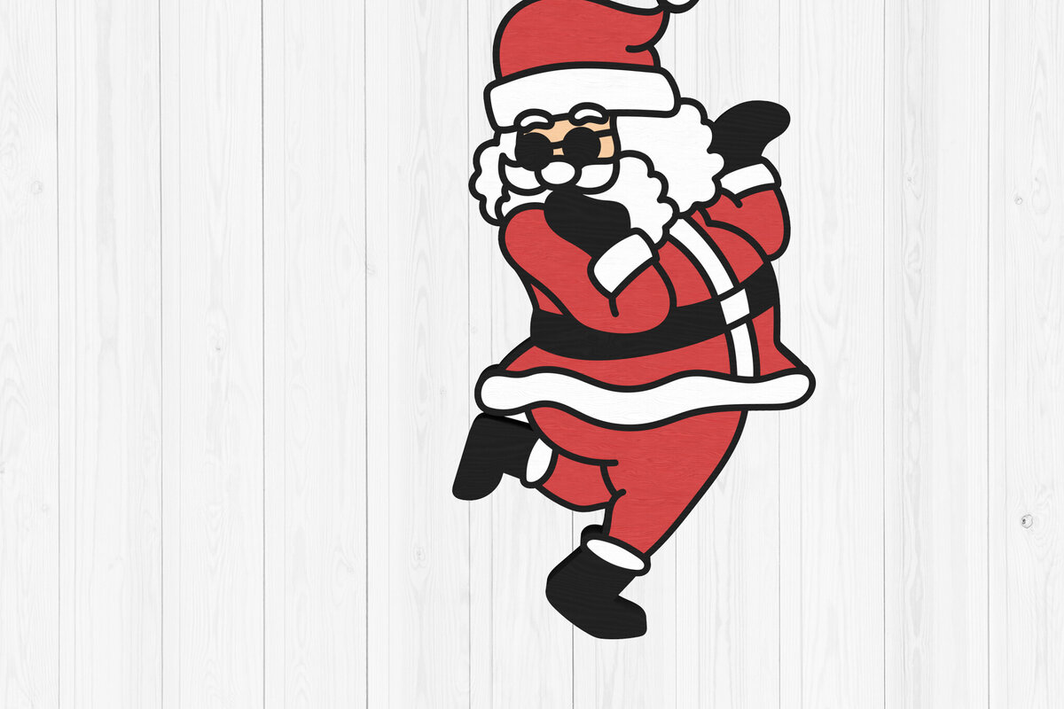 Σετ των 3 Intra απο ξύλο plywood 3mm-4mm πάχος - Ταμπονάρισμα   Santa Ornament Δίασταση 6x6 cm INTRAFABR-109548313