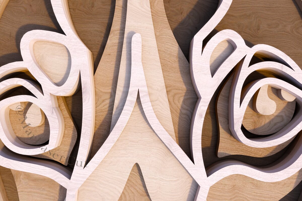 Intra απο ξύλο plywood 3mm-4mm πάχος - Dachshund Δίασταση 245x325 cm INTRAFABR-20373944