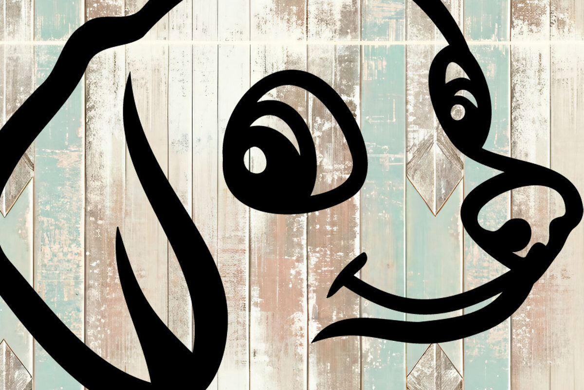 Σετ των 3 Intra απο ξύλο plywood 3mm-4mm πάχος - Αυτοκόλλητο αυτοκινήτου Dachshund  Design Cut Fil Δίασταση 20x20 cm INTRAFABR-104613292