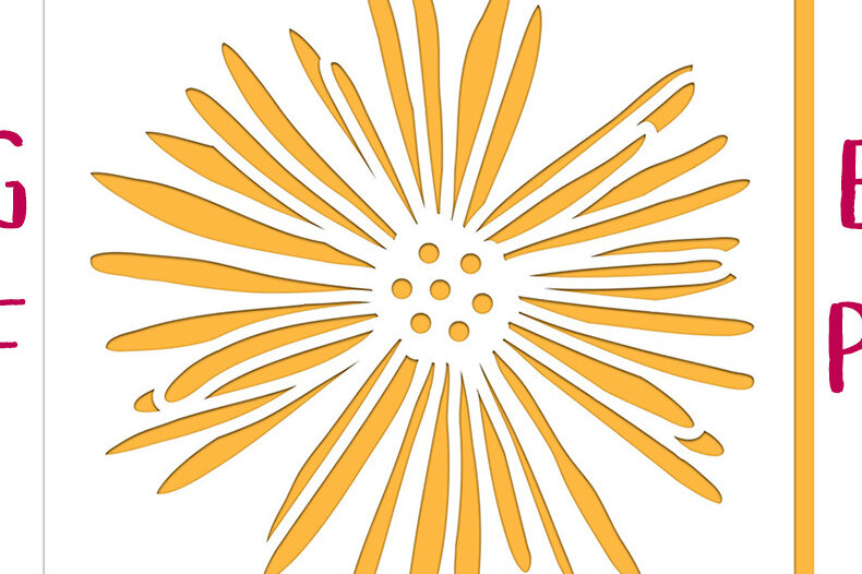 Σετ των 3 Intra απο ξύλο plywood 3mm-4mm πάχος -  αποκοπής  Card Daisy Cutout Δίασταση 5x5 cm INTRAFABR-12516275