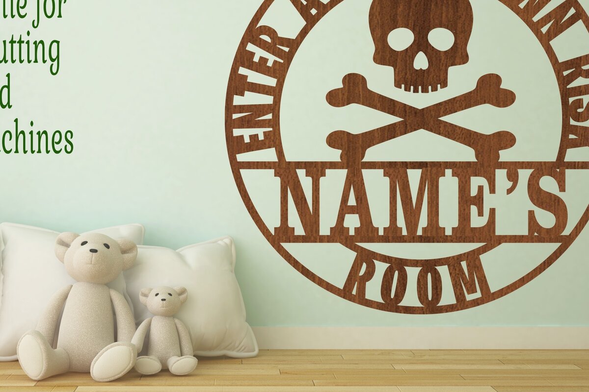 Σετ των 2 Intra απο ξύλο plywood 3mm-4mm πάχος - Πρότυπο κοπής με λέιζερ  Sin Name Danger Δίασταση 30x20 cm INTRAFABR-71596090