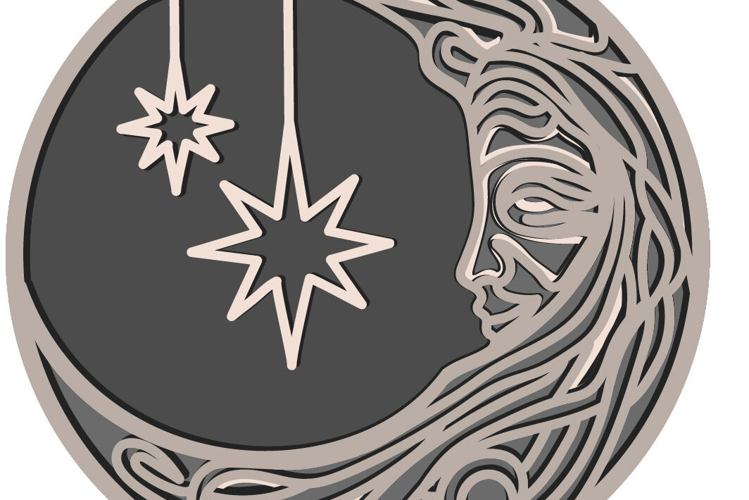 Intra απο ξύλο plywood 3mm-4mm πάχος - Day and Night 3D Multilayer /Lasercut Δίασταση 30x20 cm INTRAFABR-67067669