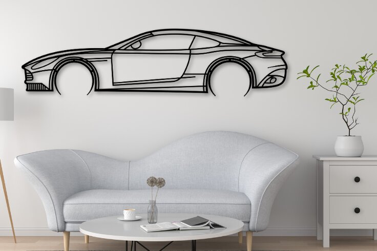 Intra απο ξύλο plywood  Χρώμα wenge 3mm-4mm πάχος - DB11 Vector Car Laser Design Dxf Δίασταση 30x20 cm INTRAFABR-80879023