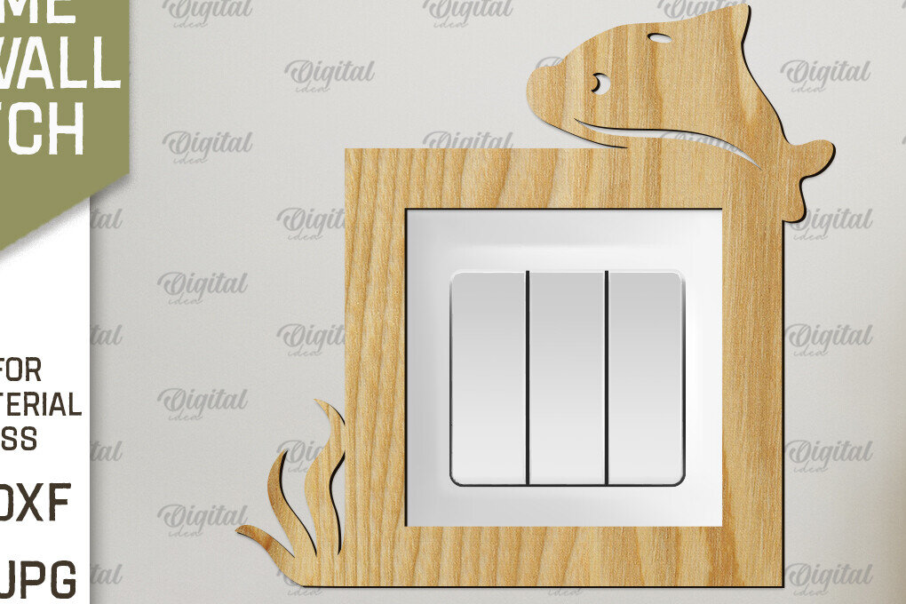 Σετ των 2 Intra απο ξύλο plywood 3mm-4mm πάχος - Διακοσμητικό πλαίσιο για διακόπτη τοίχου με λέιζερ Δίασταση 20x25 cm INTRAFABR-92039581