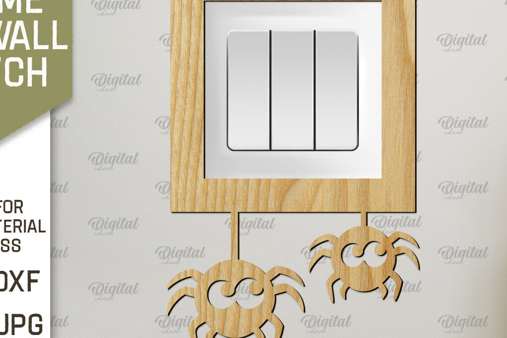 Σετ των 2 Intra απο ξύλο plywood 3mm-4mm πάχος - Διακοσμητικό πλαίσιο για διακόπτη τοίχου με λέιζερ Δίασταση 20x25 cm INTRAFABR-92039088