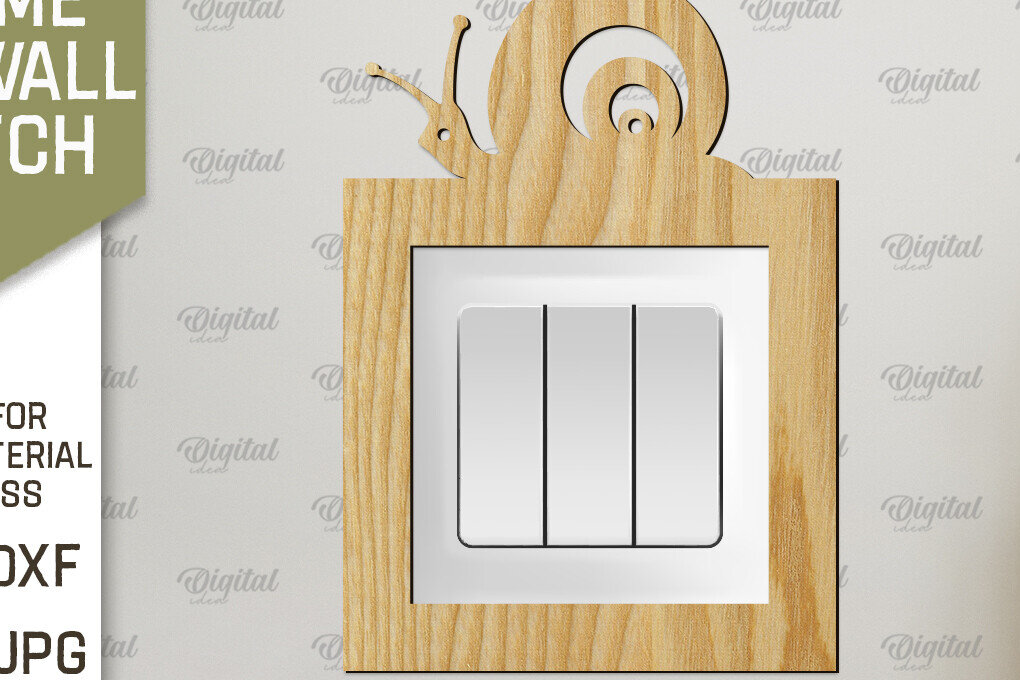 Σετ των 2 Intra απο ξύλο plywood 3mm-4mm πάχος - Διακοσμητικό πλαίσιο για διακόπτη τοίχου με λέιζερ Δίασταση 20x25 cm INTRAFABR-92039184