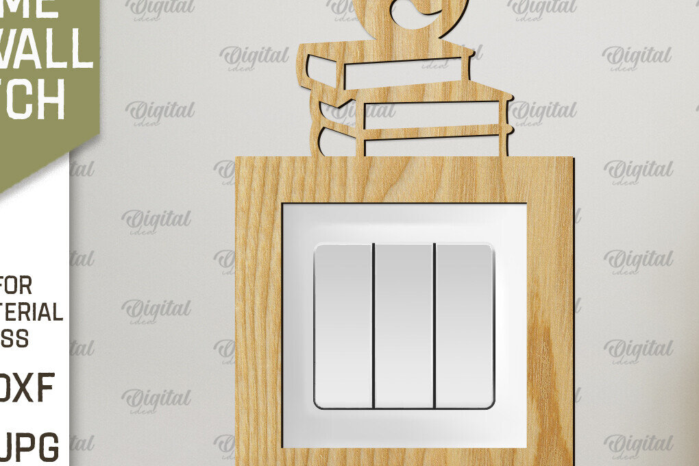 Σετ των 2 Intra απο ξύλο plywood 3mm-4mm πάχος - Διακοσμητικό πλαίσιο για διακόπτη τοίχου με λέιζερ Δίασταση 20x25 cm INTRAFABR-92039213