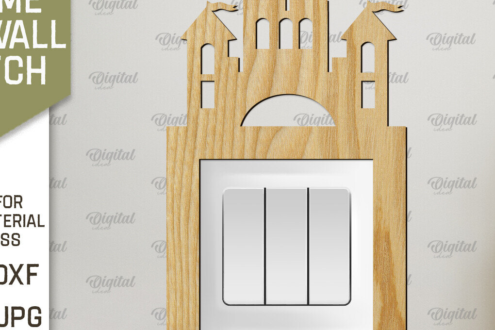 Σετ των 2 Intra απο ξύλο plywood 3mm-4mm πάχος - Διακοσμητικό πλαίσιο για διακόπτη τοίχου με λέιζερ Δίασταση 20x25 cm INTRAFABR-92039247