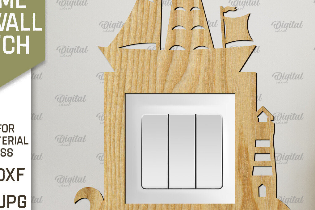 Σετ των 3 Intra απο ξύλο plywood 3mm-4mm πάχος - Διακοσμητικό πλαίσιο για διακόπτη τοίχου με λέιζερ Δίασταση 20x25 cm INTRAFABR-92039291