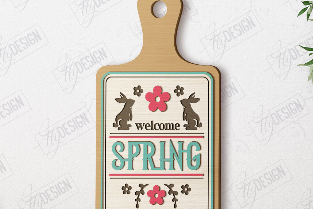 Σετ των 2 Intra απο ξύλο plywood 3mm-4mm πάχος - Διακοσμητική πασχαλινή σανίδα | Σανίδα κοπής Δίασταση 15x15 cm INTRAFABR-117198347