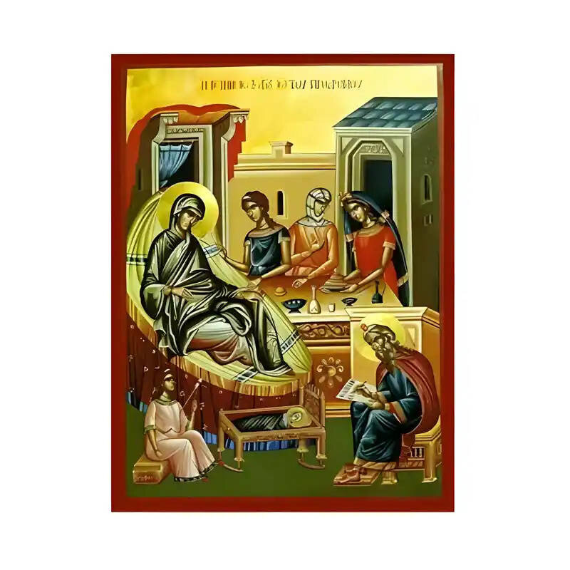 Σετ των 2 Εικόνα Ορθοδοξίας με περίγραμμα χρυσό σε ξύλο Φλαμουρίας  με  βάση Εικόνα Άγιος Ιωάννης Πρόδρομος το Γενέσιον Χειροποίητη Ελληνορθόδοξη , Κρεμαστή πλάκα βυζαντινής τέχνης, χριστιανική τέχνη Διάσταση 10x7 cm (3,9 x 2,8 ίντσες) INTRAEK-671057