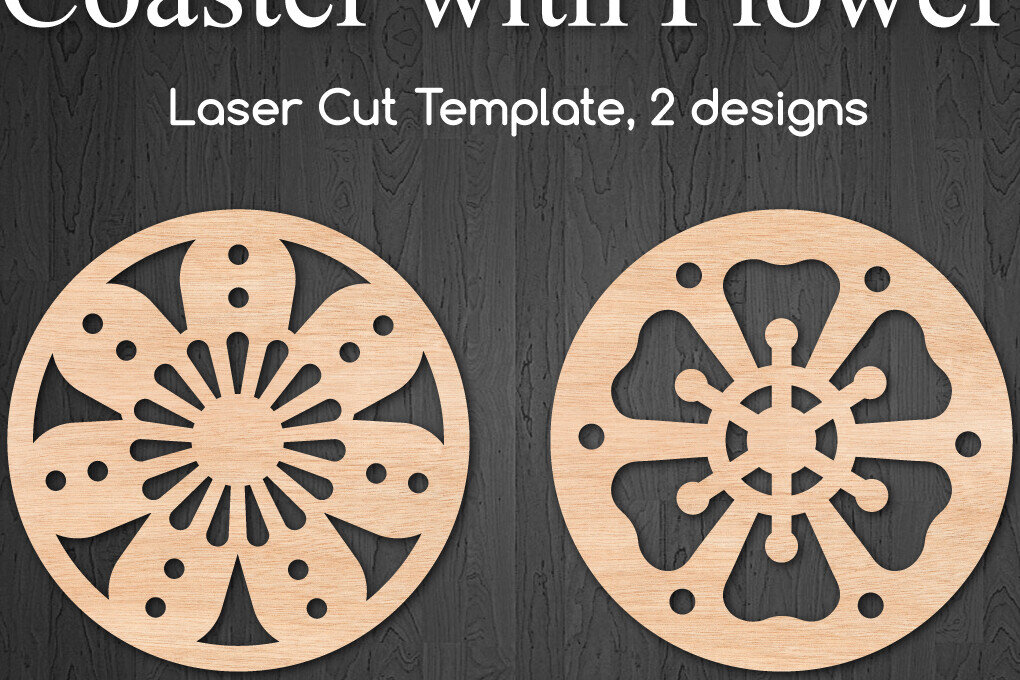 Intra απο ξύλο plywood 3mm-4mm πάχος - Διακοσμητικά σουβέρ Floral Cut Laser  Δίασταση 40x50 cm INTRAFABR-99218967