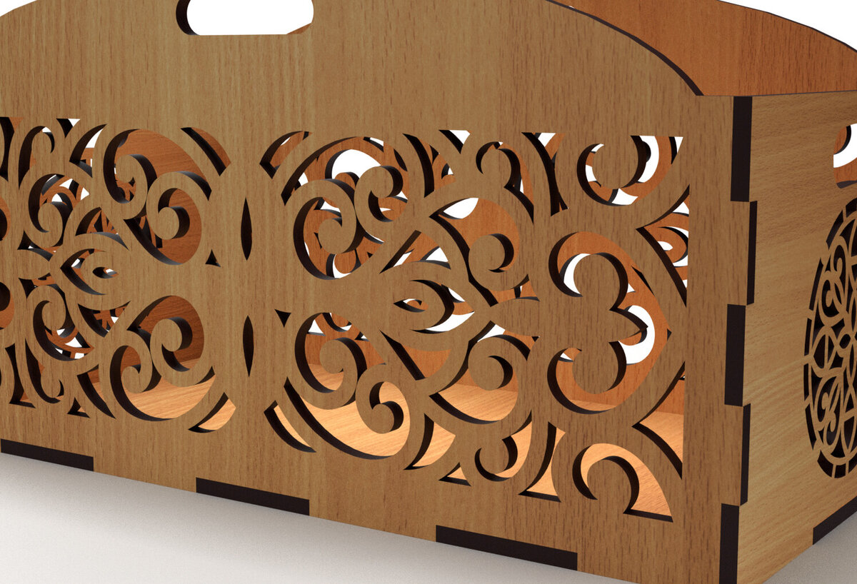 Σετ των 3 Intra απο ξύλο plywood 3mm-4mm πάχος - Διακοσμητικό κουτί δώρου Δίσκος κοπής με λέιζερ Δίασταση 15x15 cm INTRAFABR-83152408