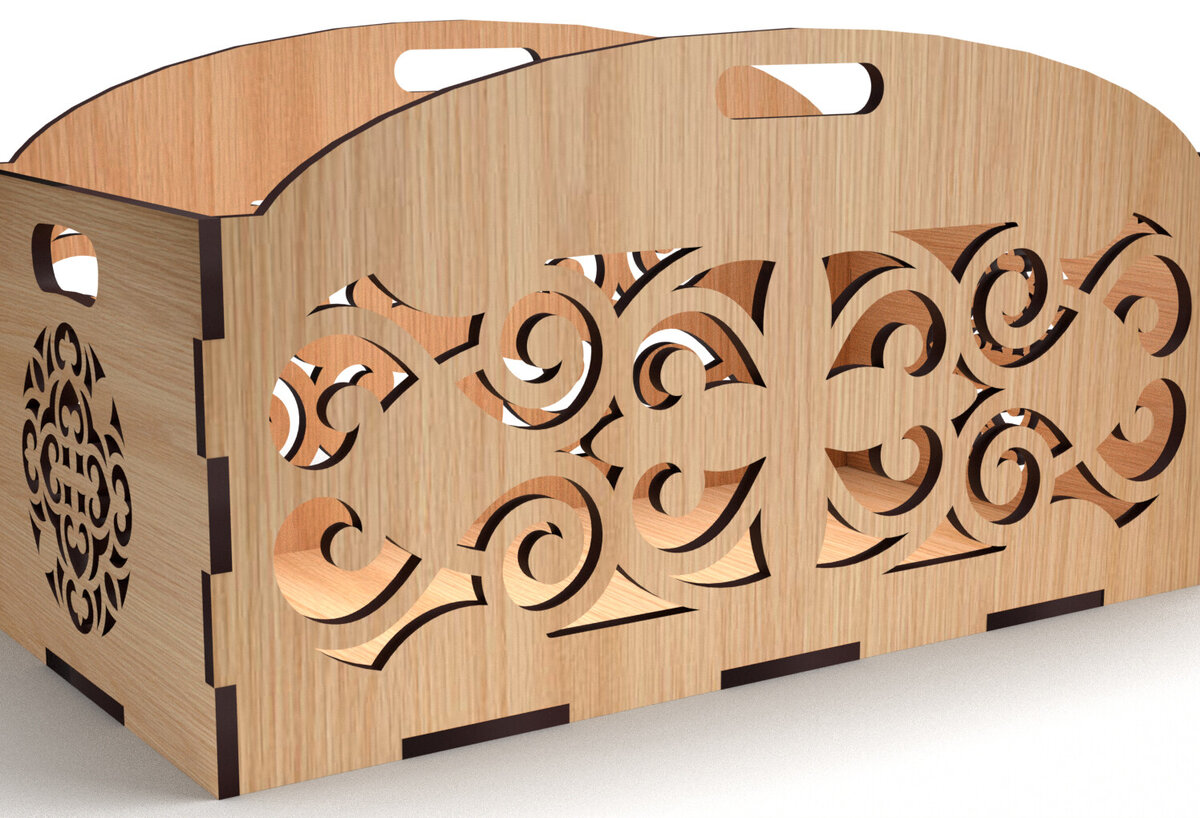 Σετ των 2 Intra απο ξύλο plywood 3mm-4mm πάχος - Διακοσμητικό κουτί δώρου Ξύλινο κουτί κοπής με λέιζερ Δίασταση 15x15 cm INTRAFABR-83158627