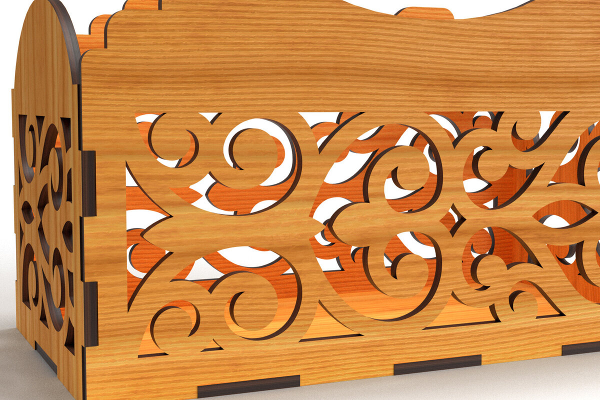 Σετ των 3 Intra απο ξύλο plywood 3mm-4mm πάχος - Διακοσμητικό κουτί δώρου Ξύλινο κουτί κοπής με λέιζερ Δίασταση 6x6 cm INTRAFABR-81434572