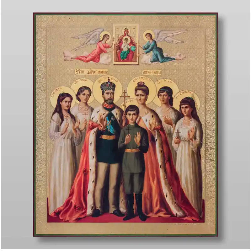 Σετ 2 τεμαχίων – Εικόνα Ορθοδοξίας με περίγραμμα χρυσό σε ξύλο Φλαμουρίας  με  βάση Βασιλομάρτυρες, Χειροποίητη Ελληνορθόδοξη , Κρεμαστή πλάκα βυζαντινής τέχνης, χριστιανική τέχνη Διάσταση 15x11 cm (5,9 x 4,3 ίντσες) INTRAEK-21197