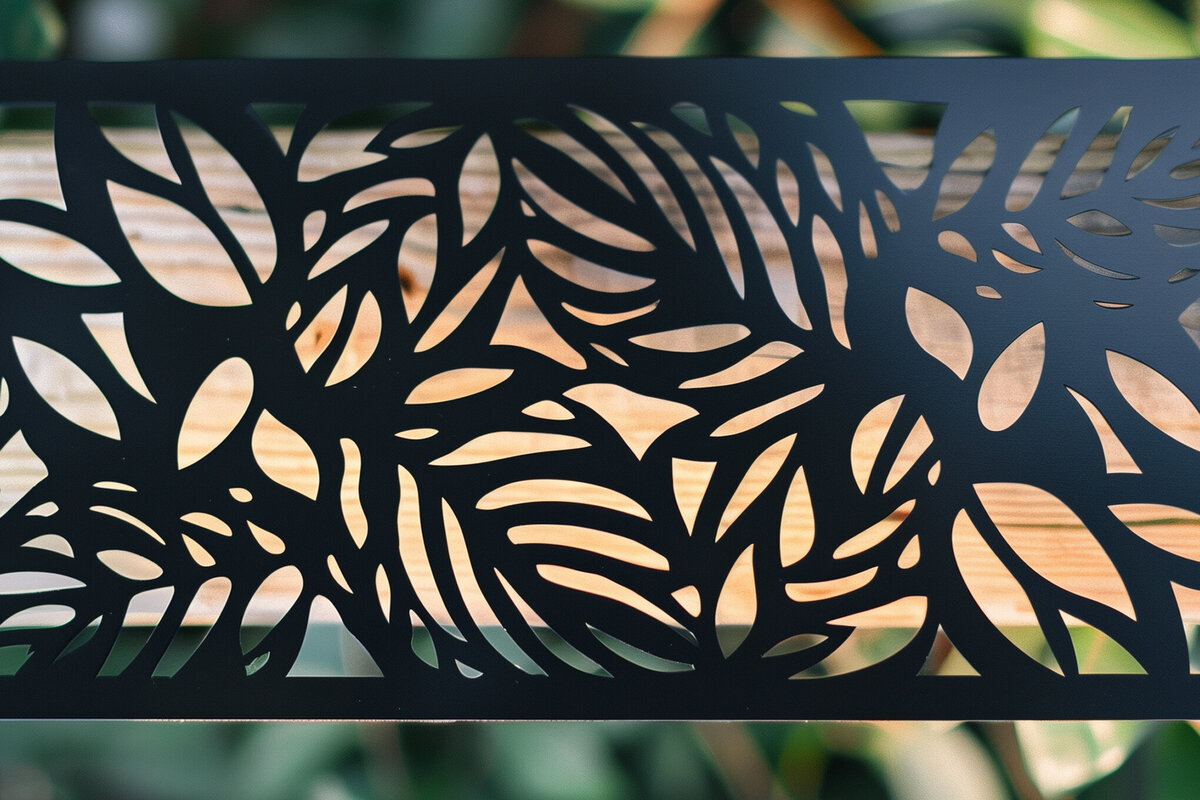 Σετ των 2 Intra απο ξύλο plywood 3mm-4mm πάχος - Διακοσμητικό πρότυπο πάνελ κοπής λέιζερ  Δίασταση 20x20 cm INTRAFABR-92380990